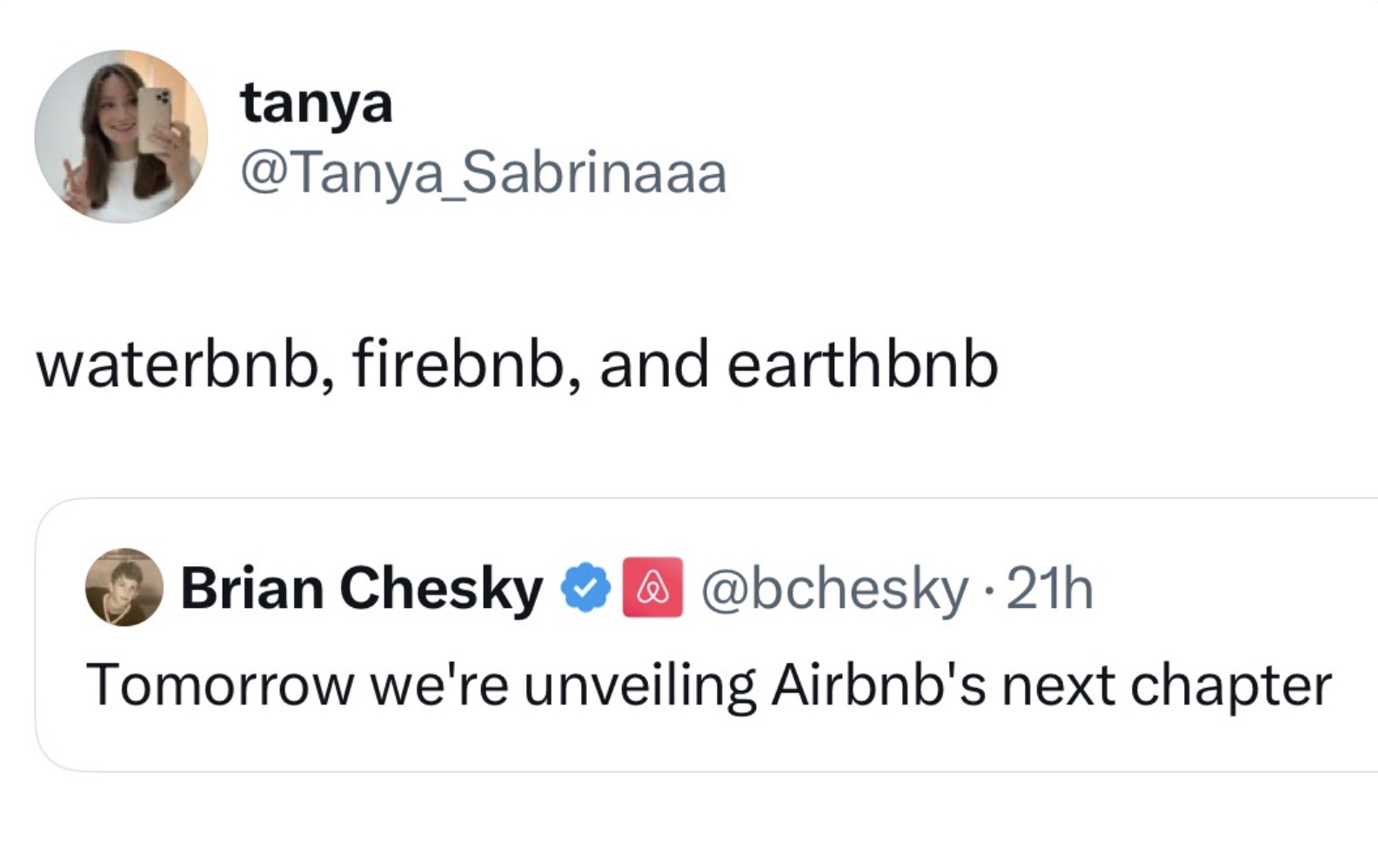 Long ago the four bnb's lived together in harmony.